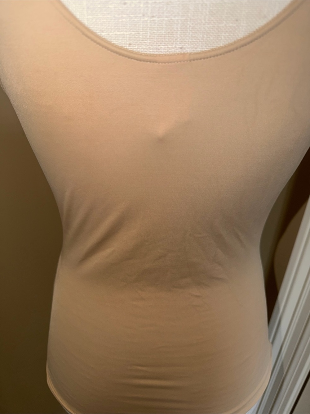 Sweet Nothings Womens 2XL Beige Lace Trim Camisole Tank Top Slip - Picture 9 of 9